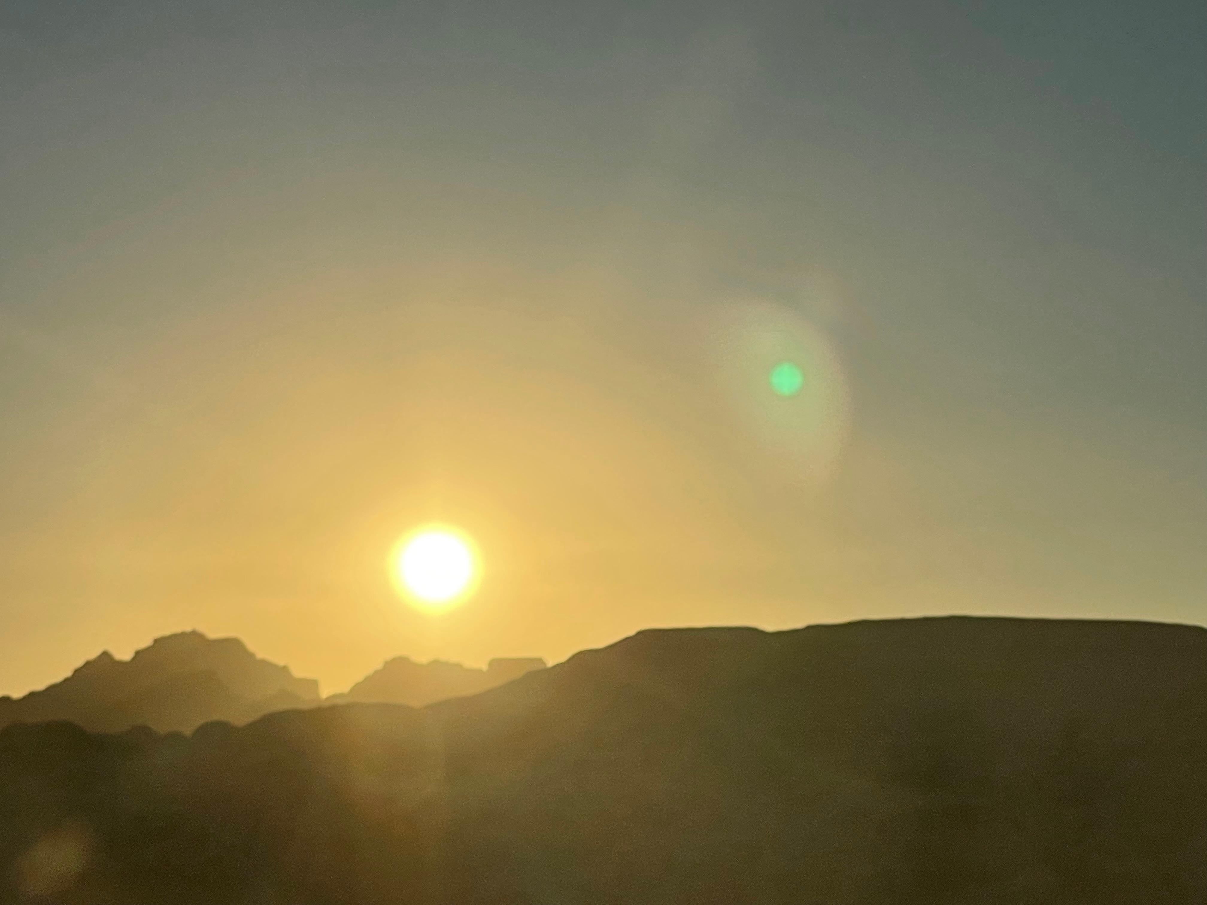 Sonnenuntergang vom Hotel aus gesehen