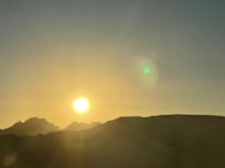 Sonnenuntergang vom Hotel aus gesehen