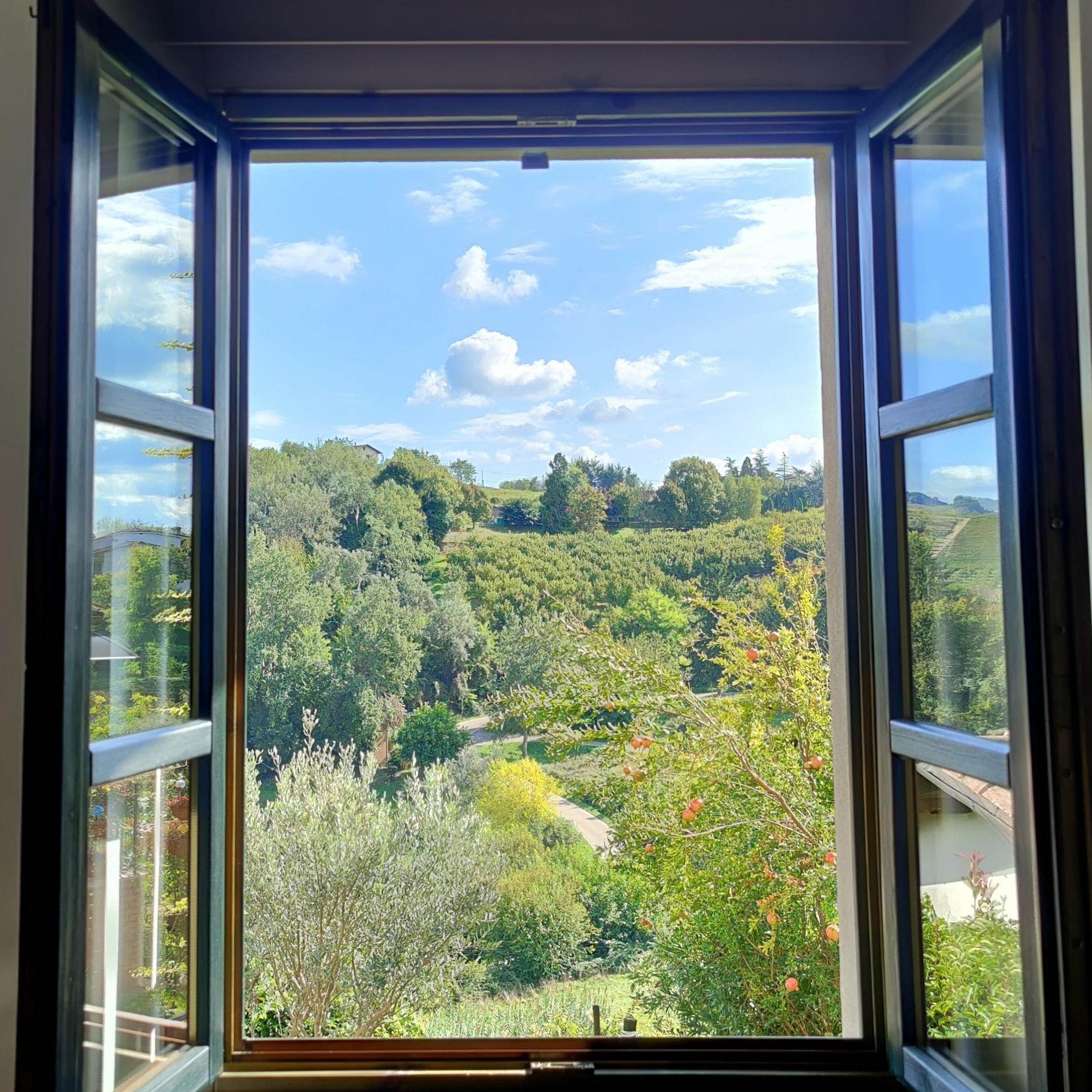 Blick aus dem Wohnzimmerfenster