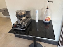 Waffle, maker was not working and dust all over
