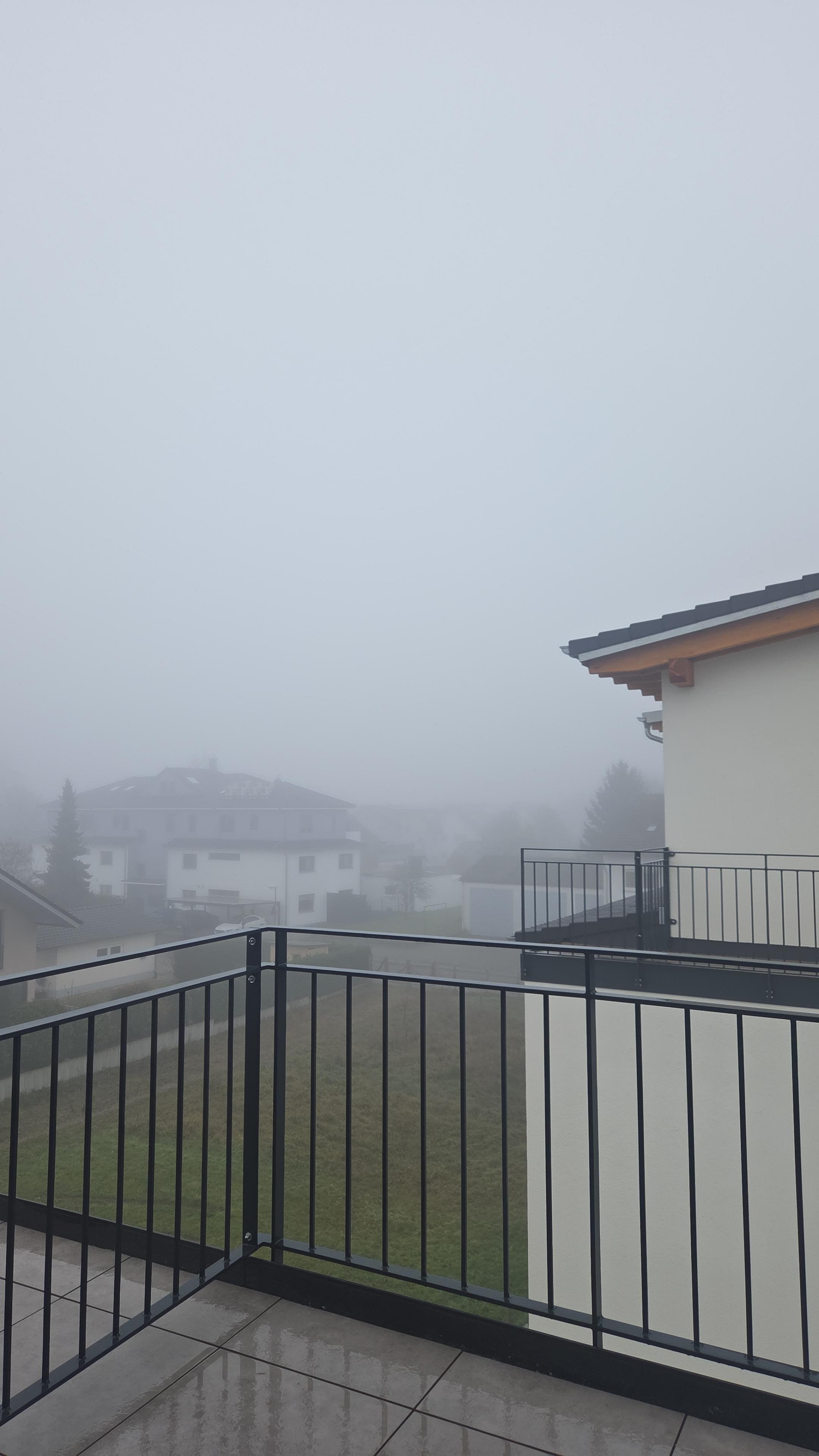 Schöner Ausblick trotz Nebel. 