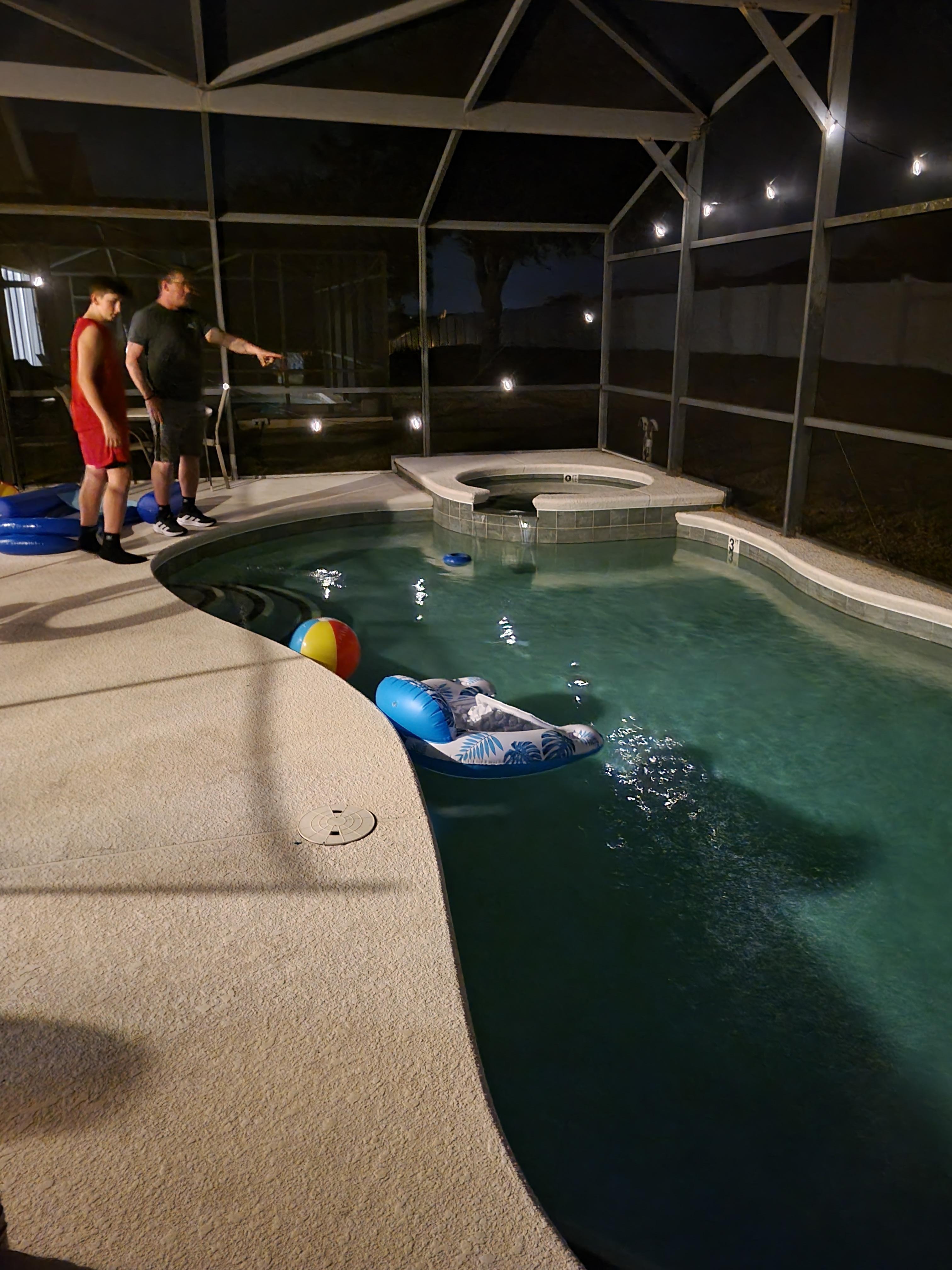 Heated pool...absolutely amazing!!!  Add the heat option...you will appreciate it!!!