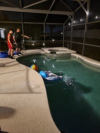 Heated pool...absolutely amazing!!! Add the heat option...you will appreciate it!!!