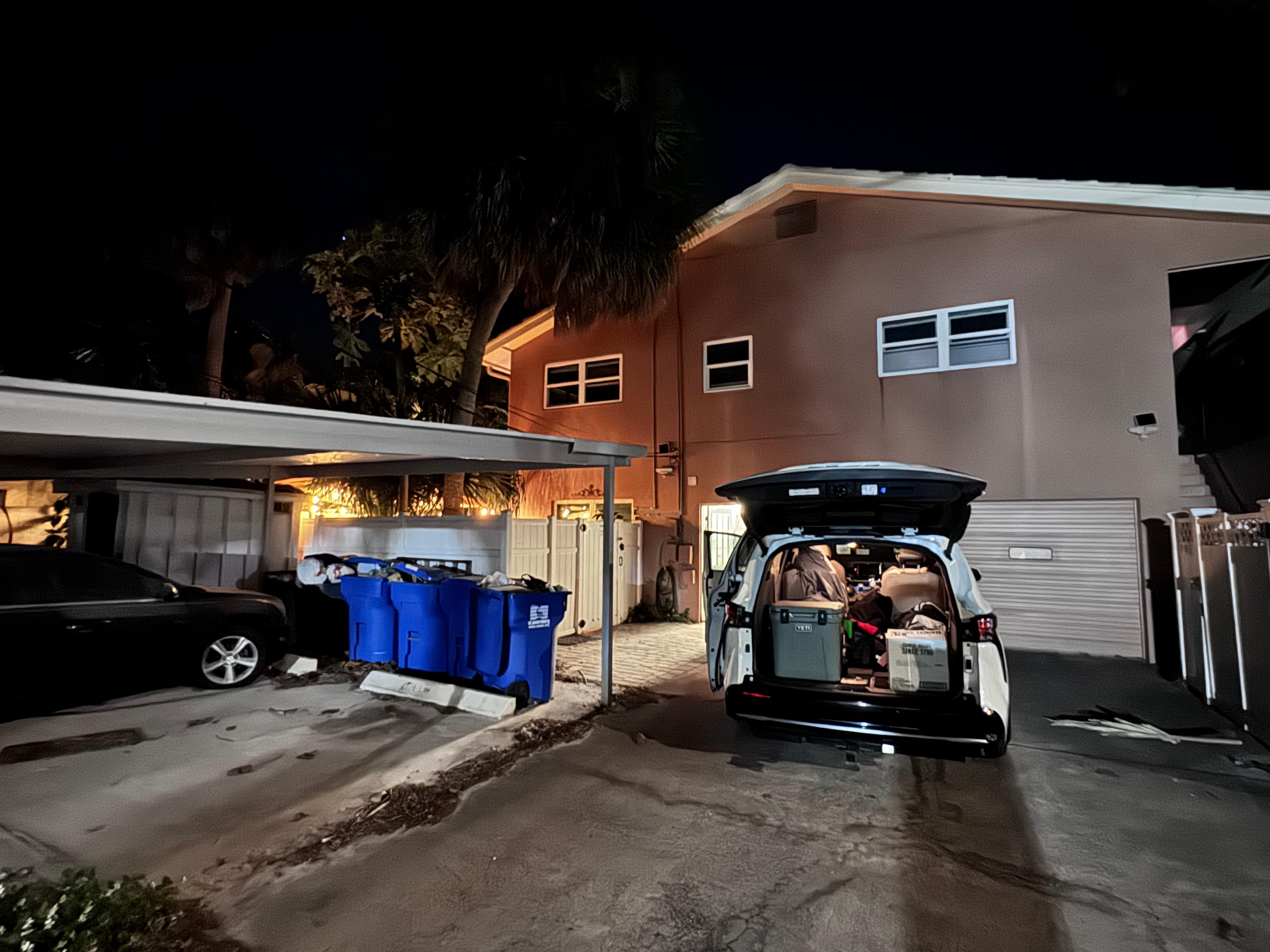 Convenient parking directly behind house using alley way.