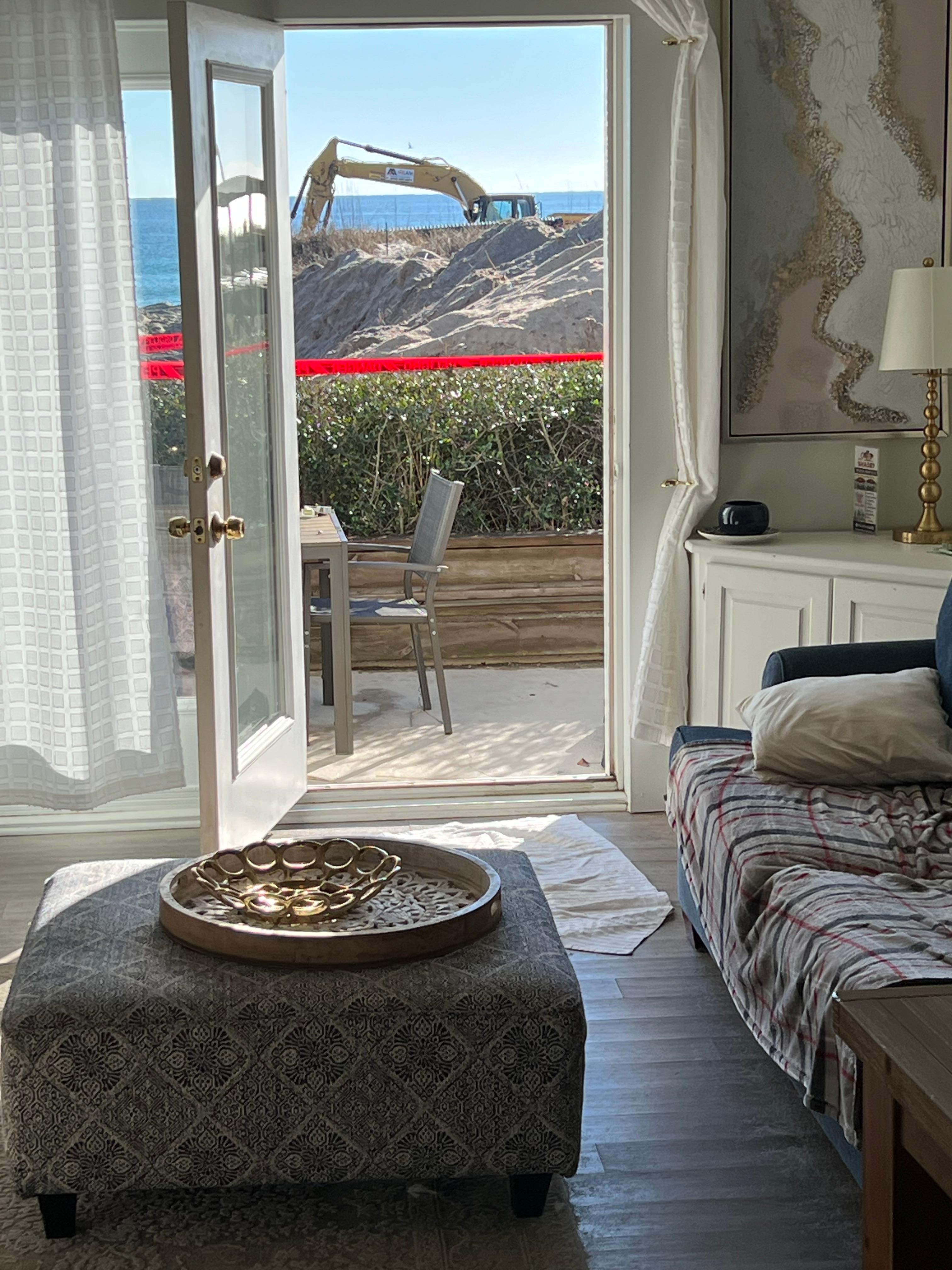 View standing inside the back door 