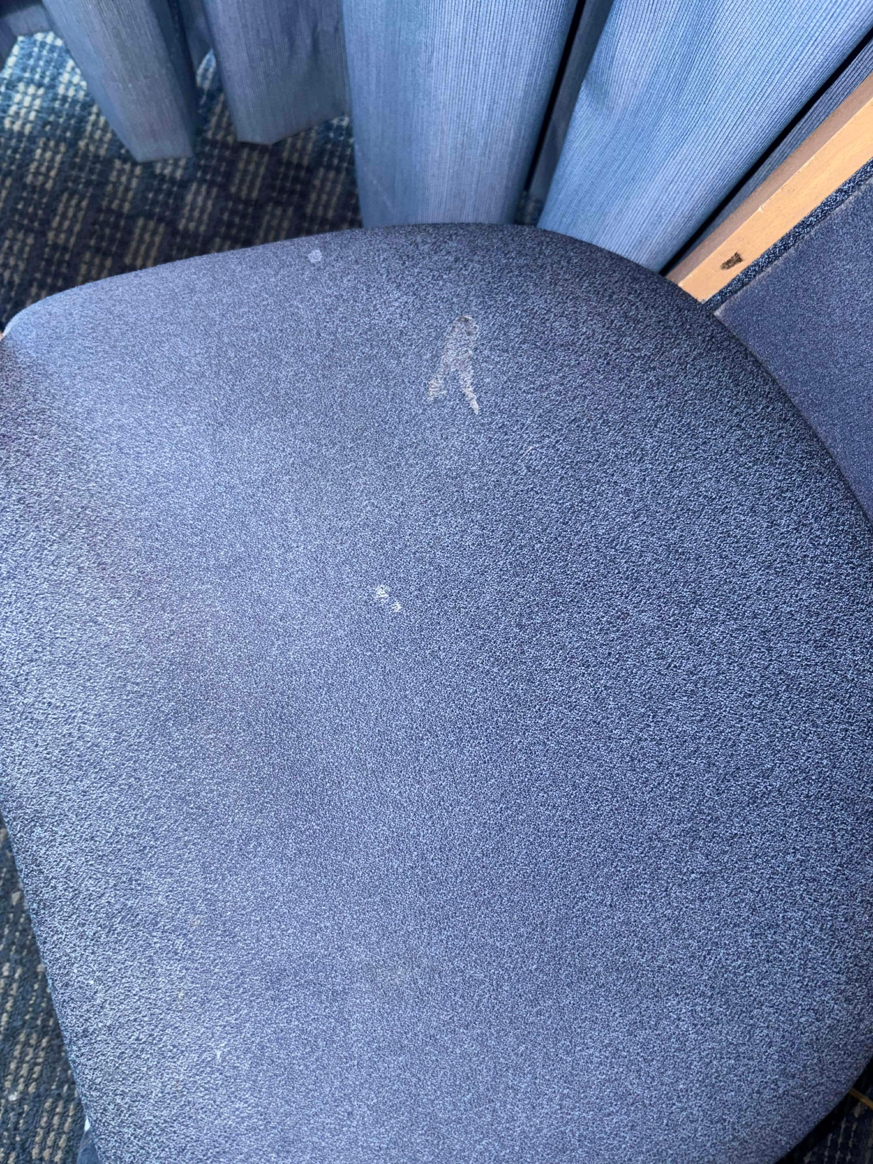 Unknown white powder in bedroom floor