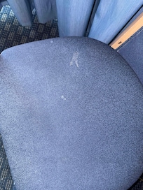 Unknown white powder in bedroom floor