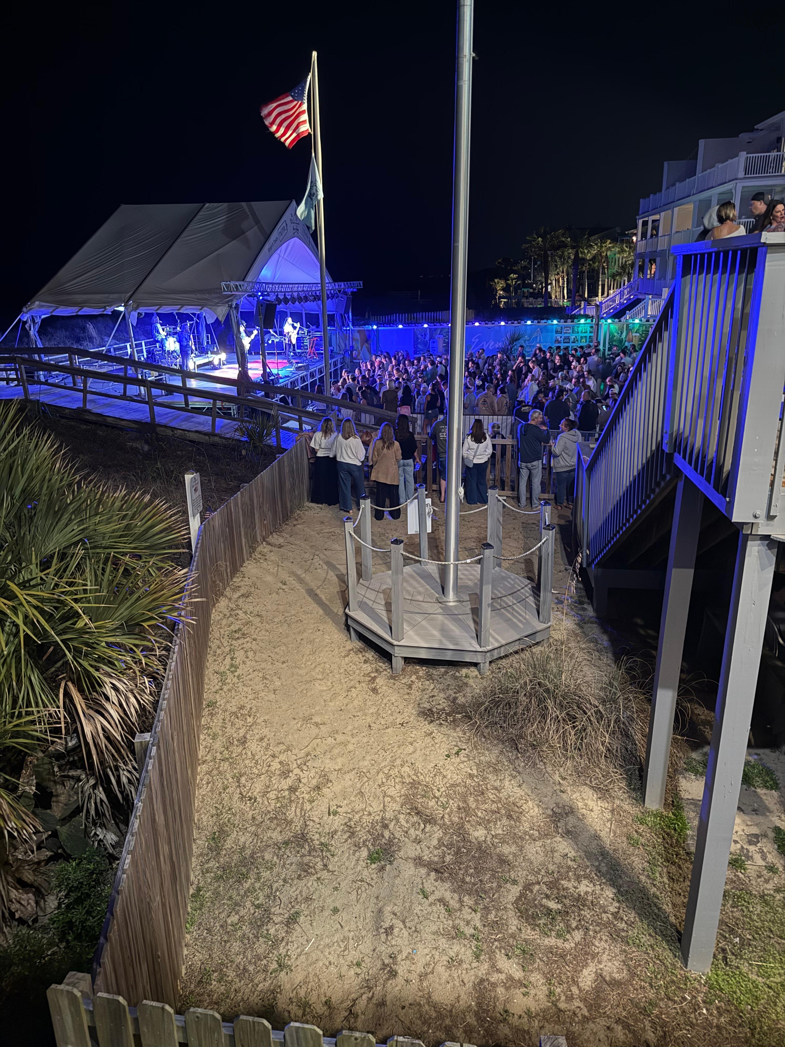 View from balcony of the Windjammer.