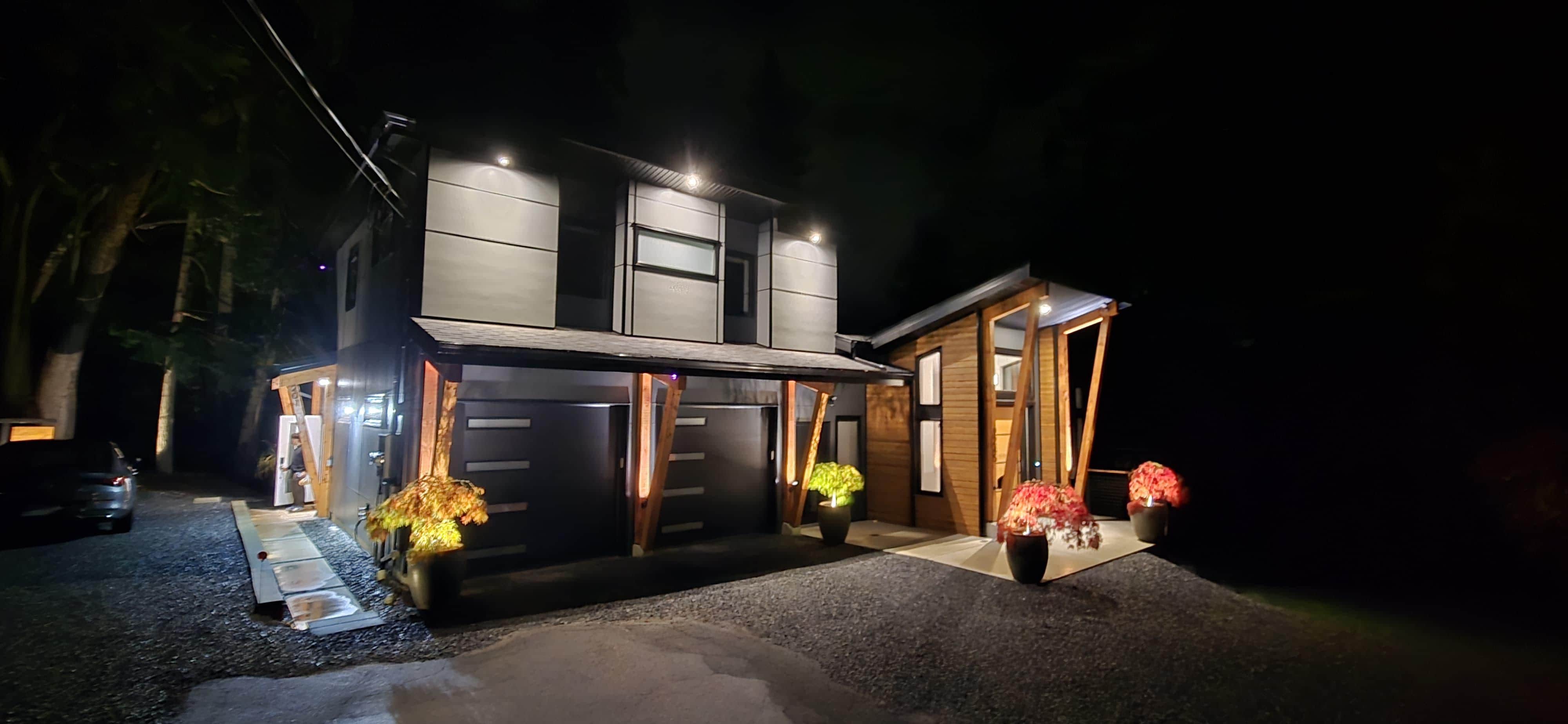 Beautiful night view of the property