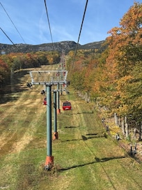 Gondola ride to cliff restaurant