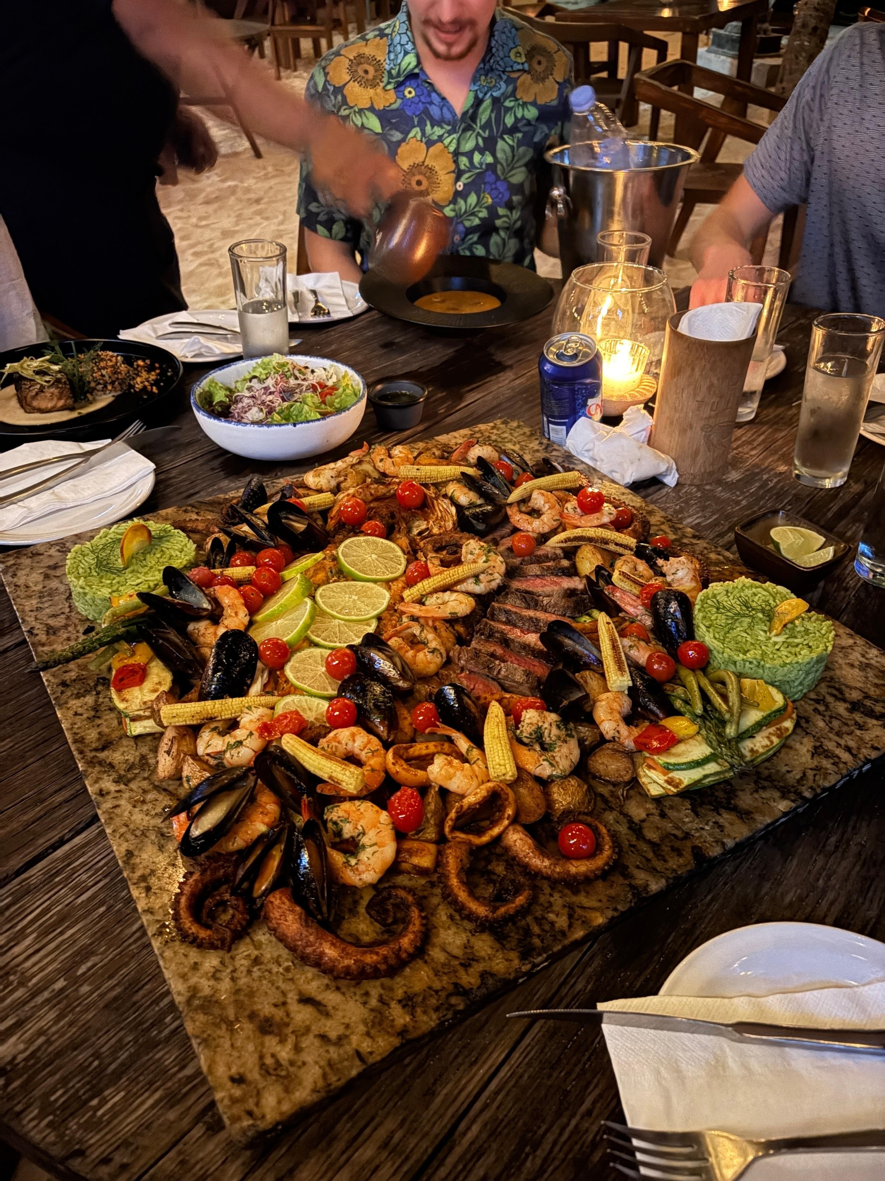 Seafood platter at the restaurant next door, highly recommend!