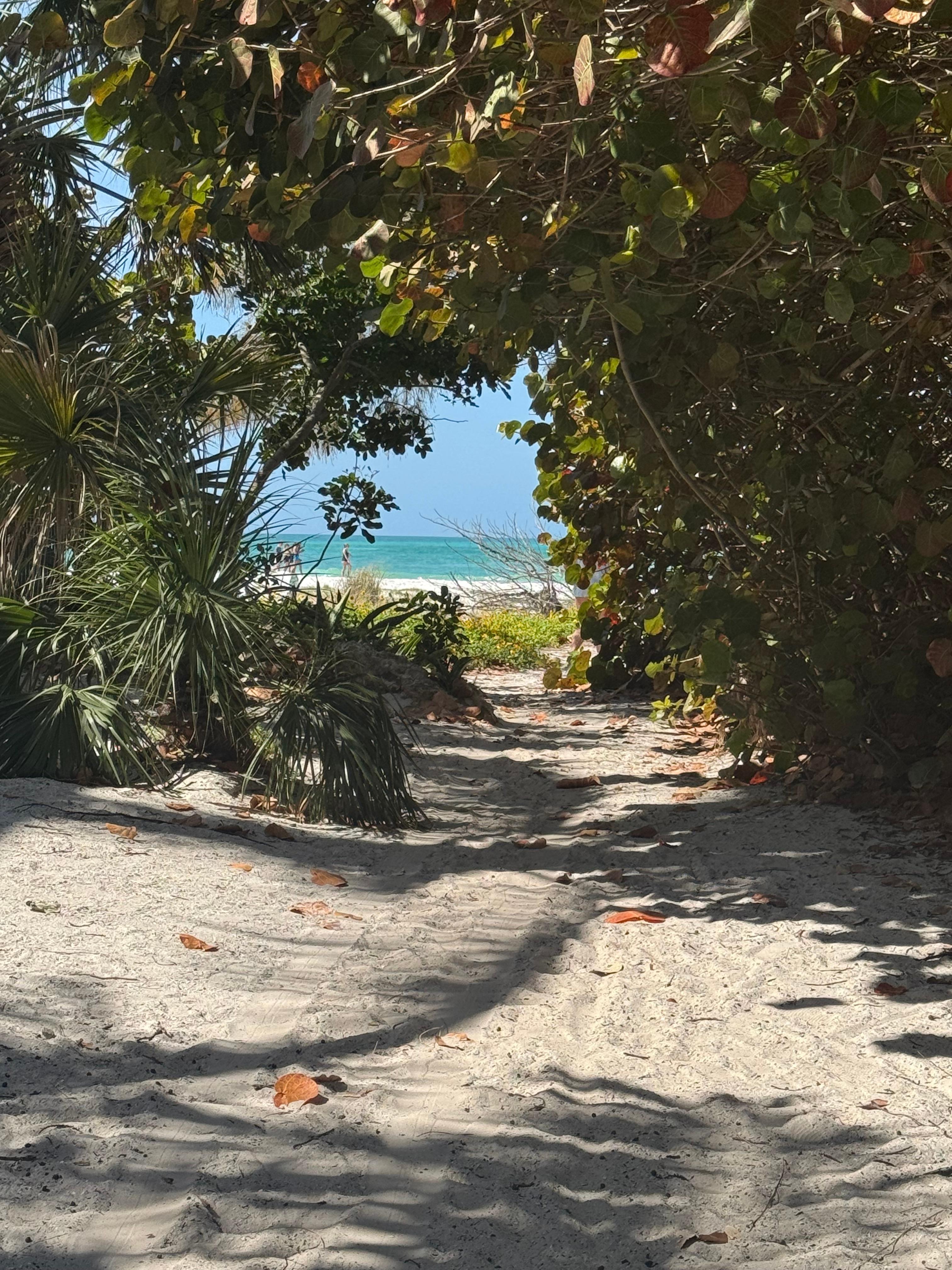 Beach access 1 block across the street from the property. 