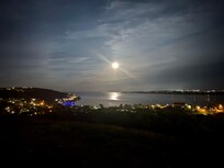 Spaniards Bay with a full moon.