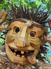 Not on the property, a nearby troll.