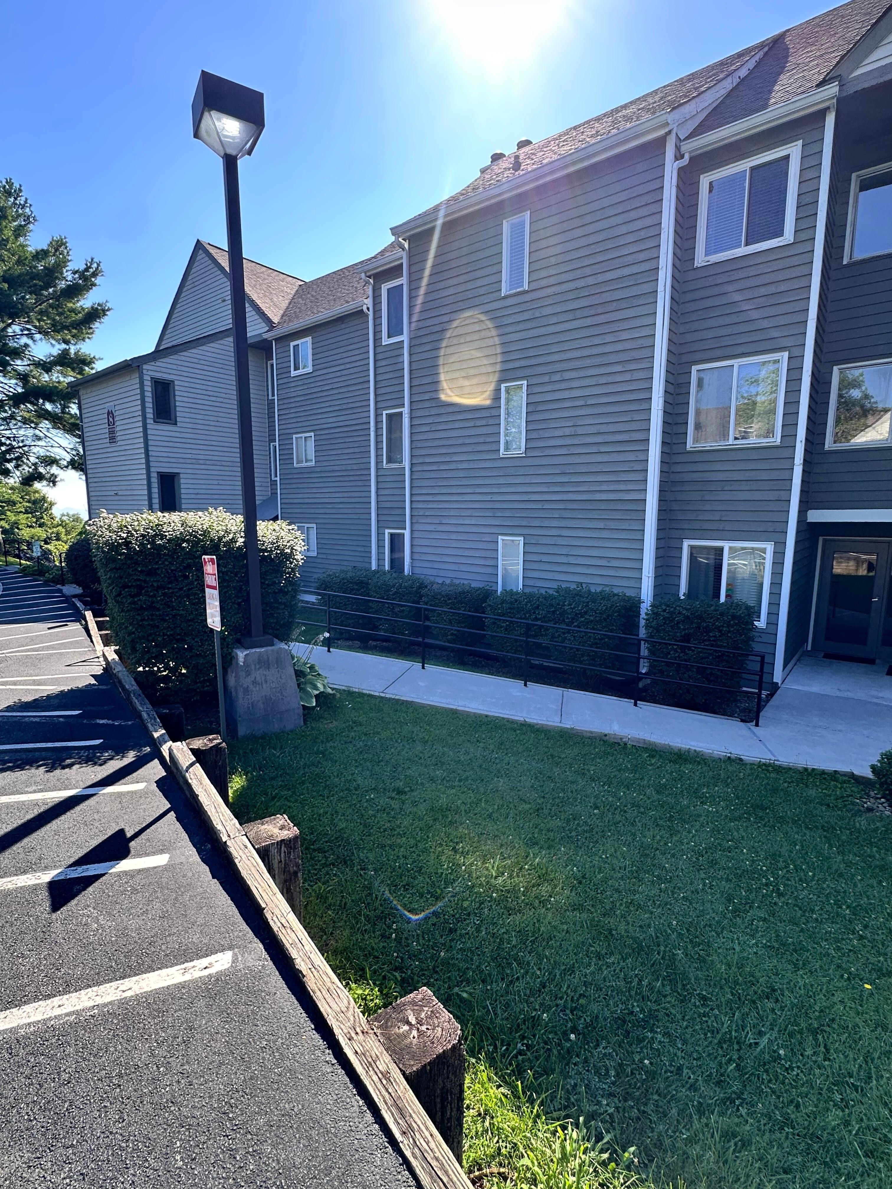 Next building over with ramp