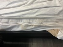 Stains on mattress cover