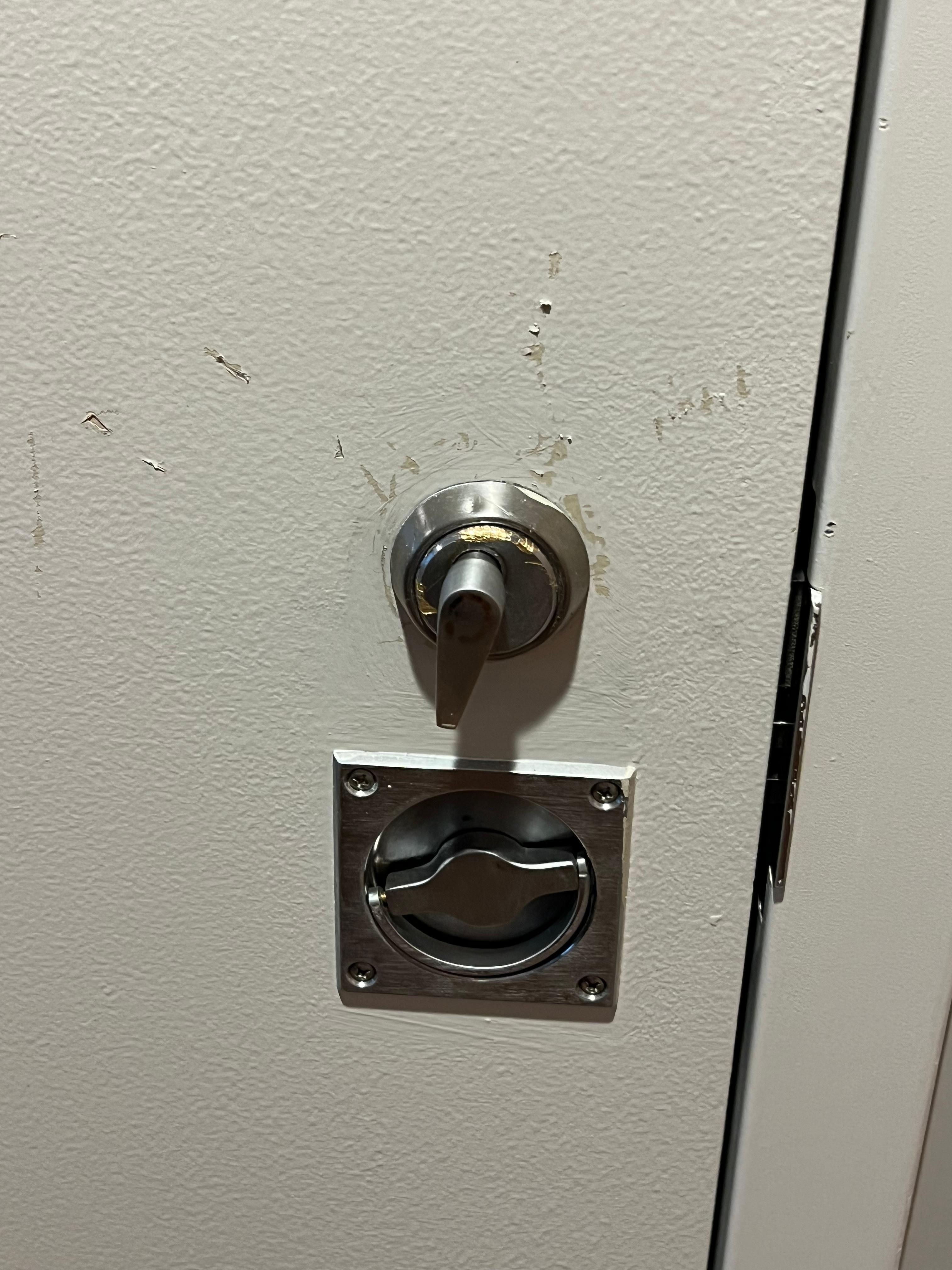 Scratches and couldn’t tell if locked. 