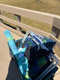 Everything you need for a day on the beach is provided!