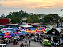 The walking street from our room