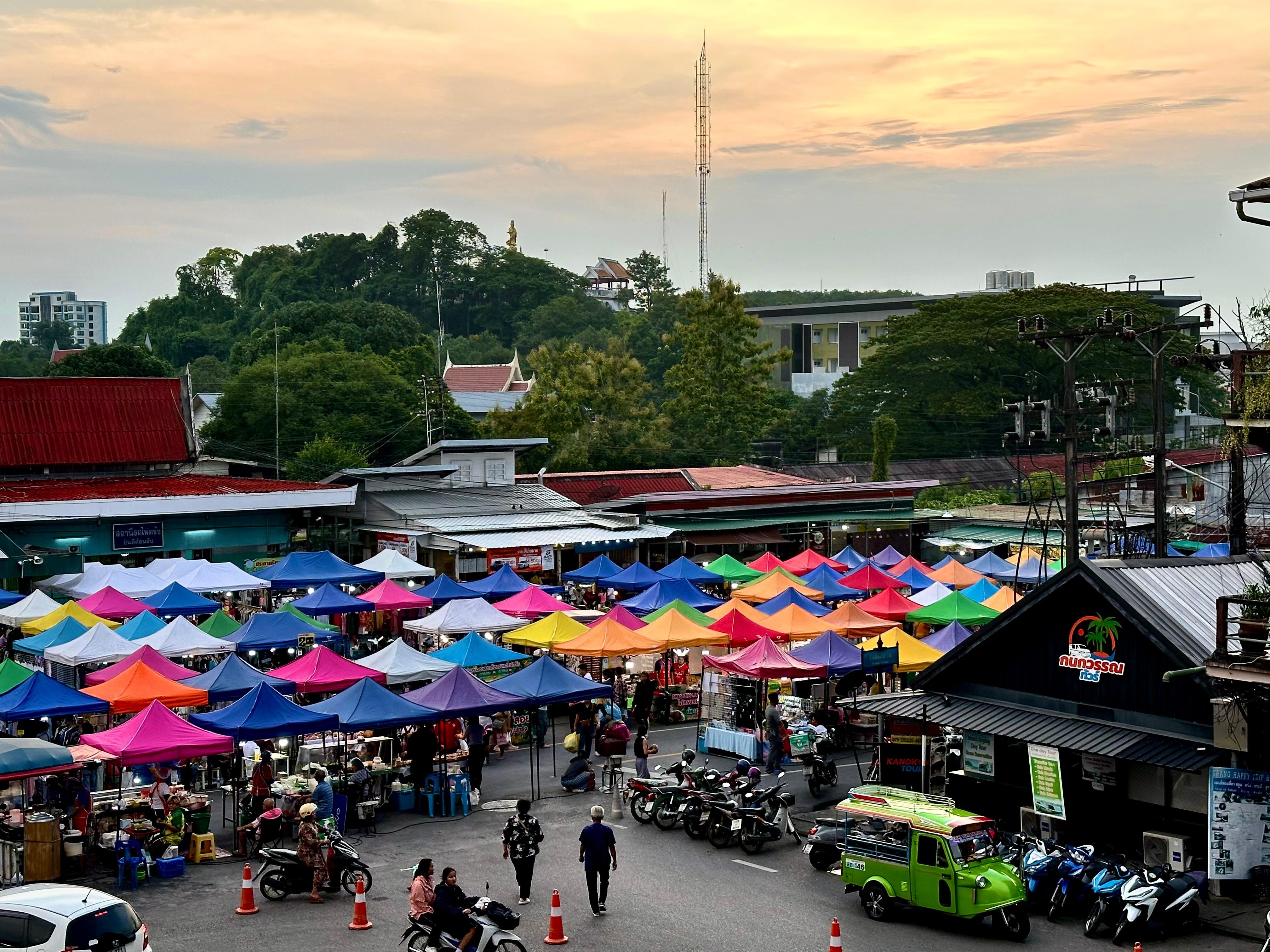The walking street from our room
