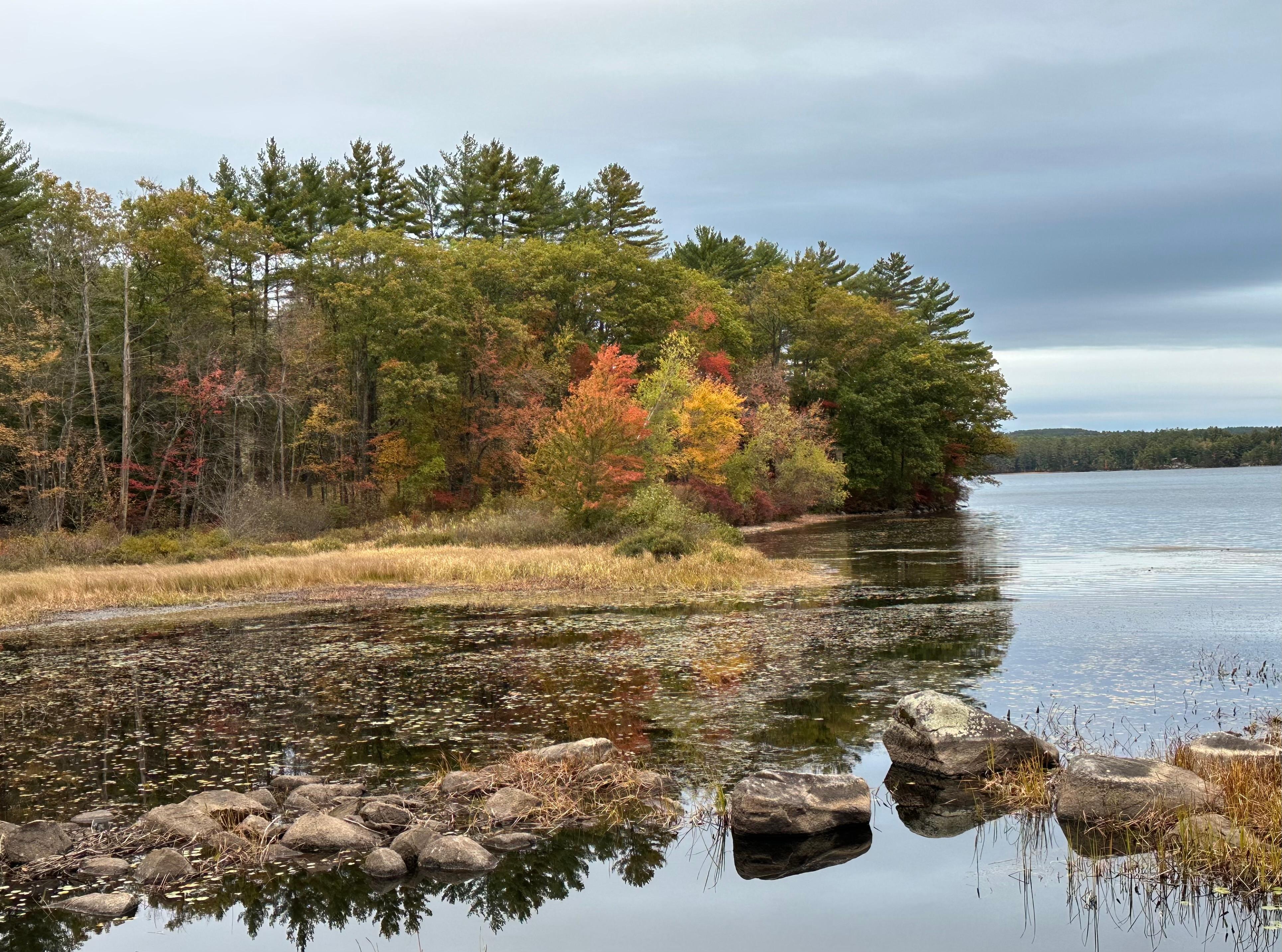 View of Lake Wakewan just a 2 minute walk from the house.