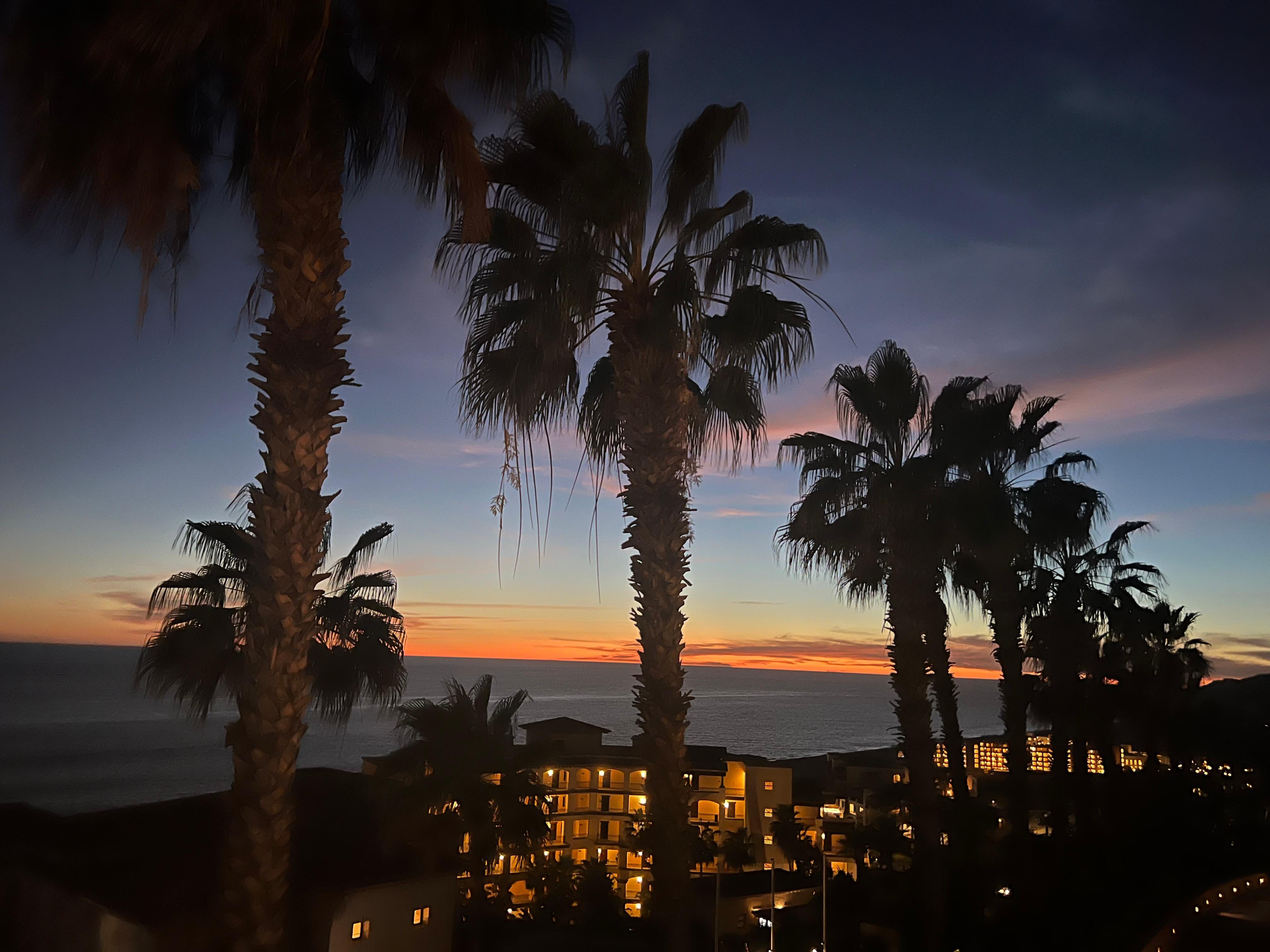 First night arrived view from our building #21