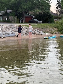 Nice shallow water and a little bit of beach.