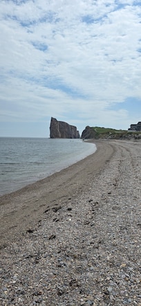 The view from the beach.