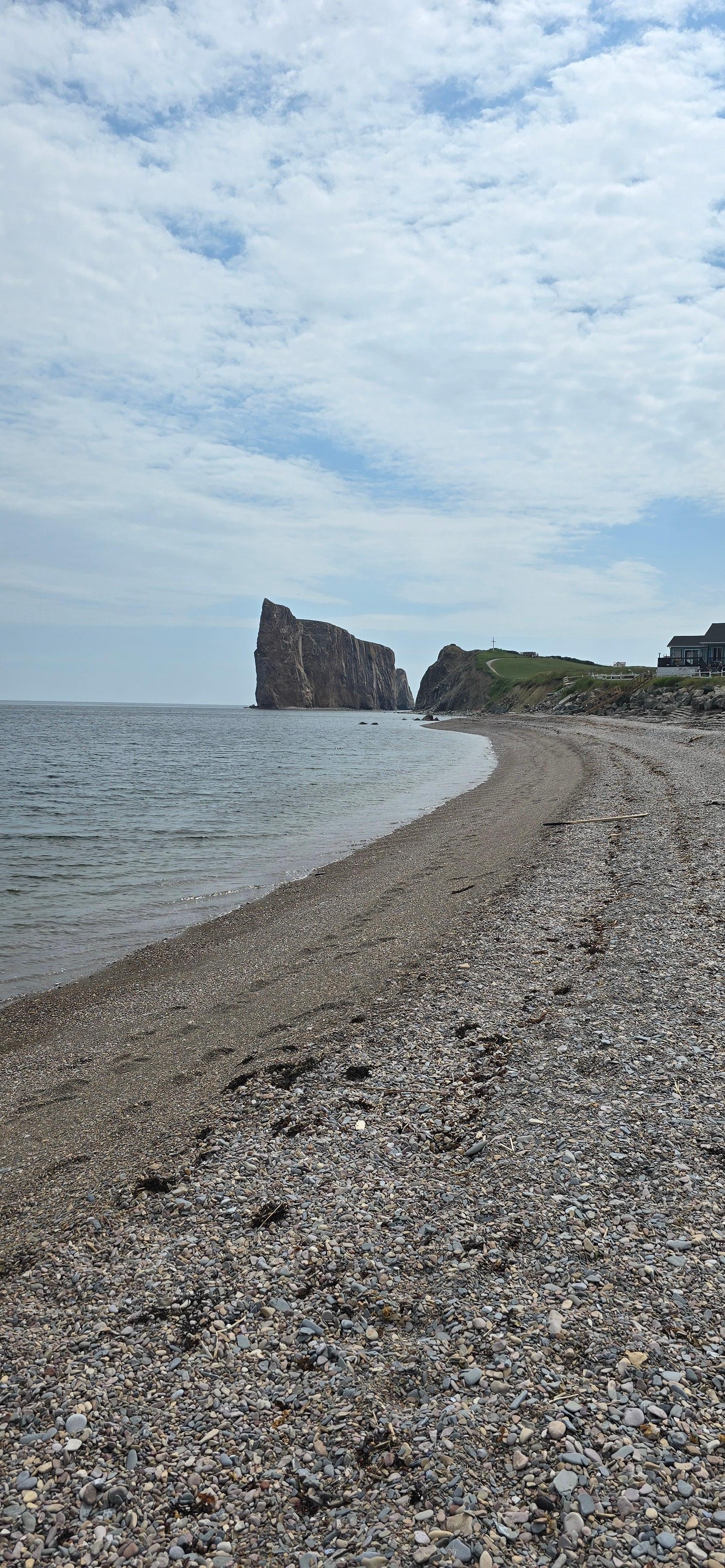 The view from the beach.