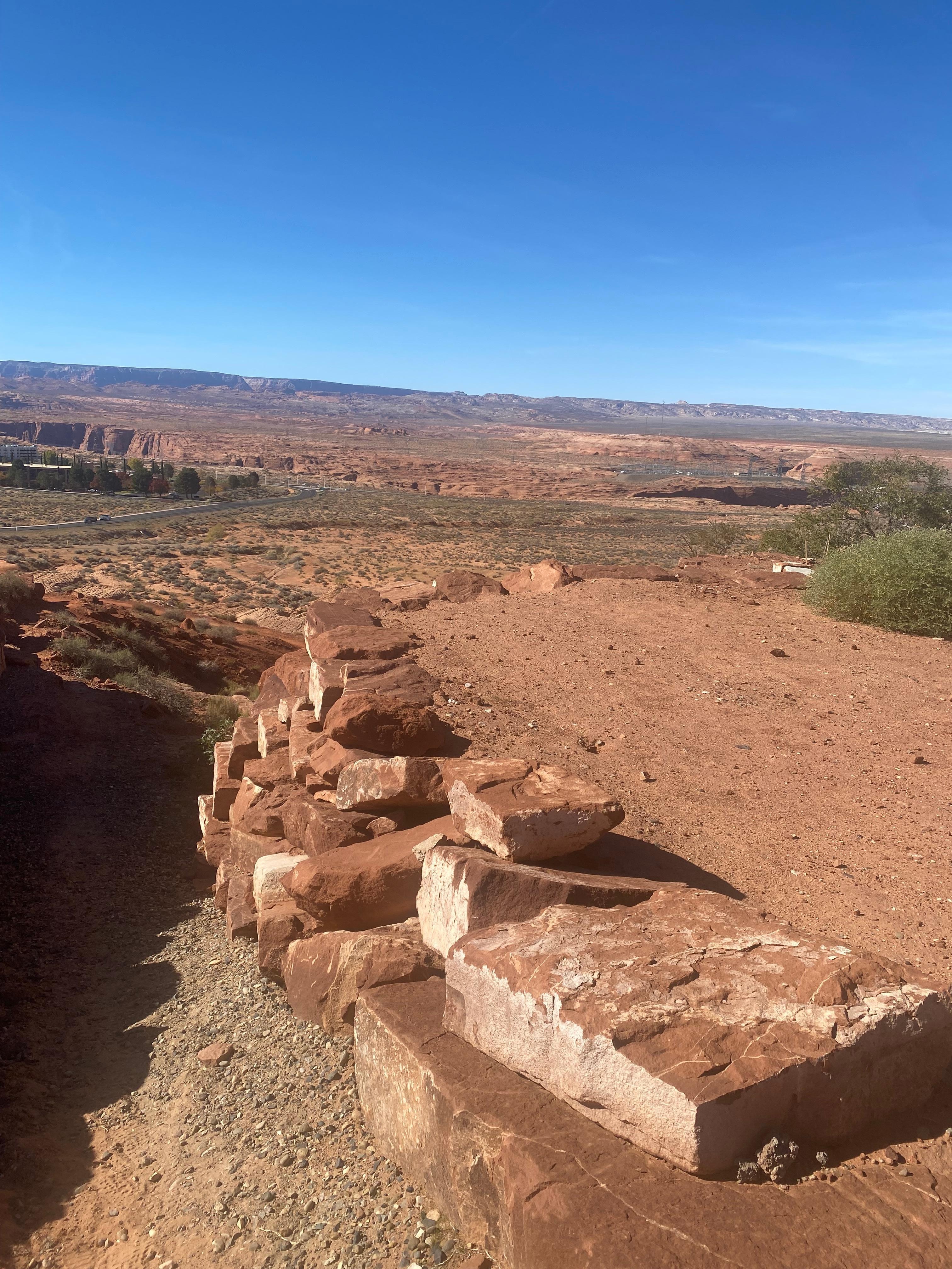 View on a few steps away. 