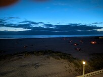 Magic of bonfires at night