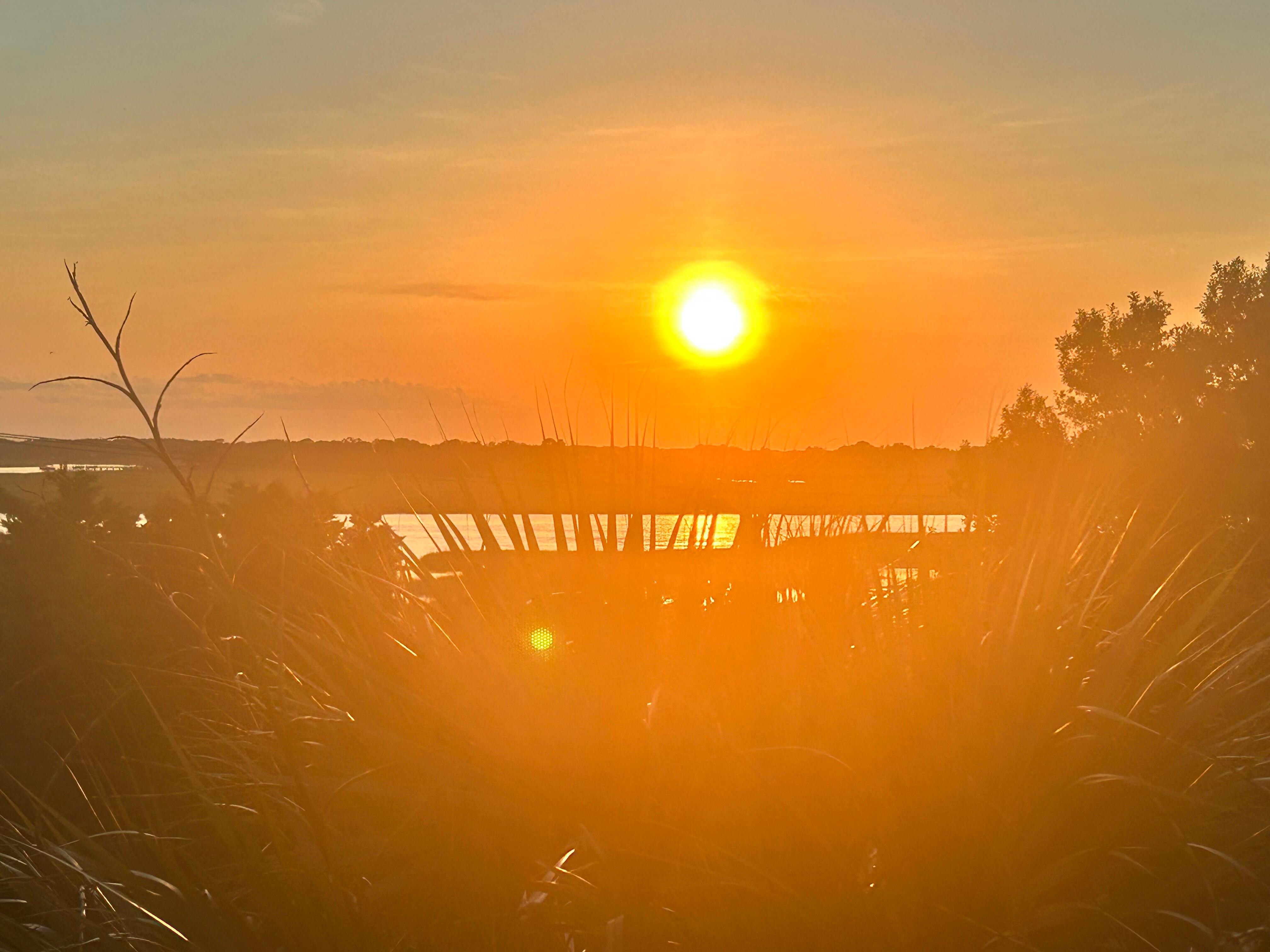 Sunset from the balcony