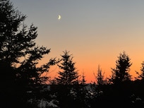 Sunset as seen from the back yard