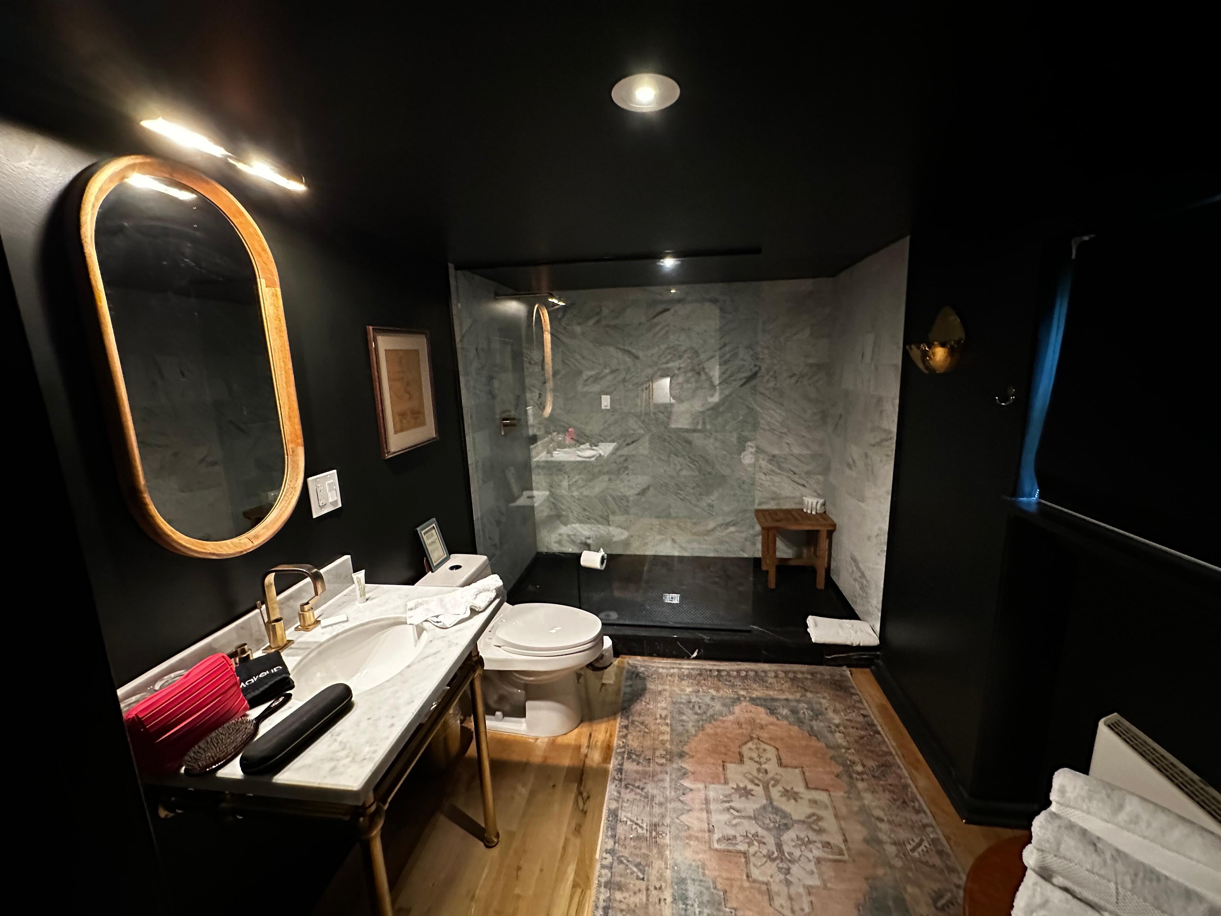 Great shower and amenities