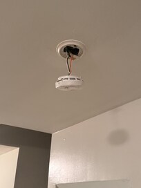 Smoke detector in living room