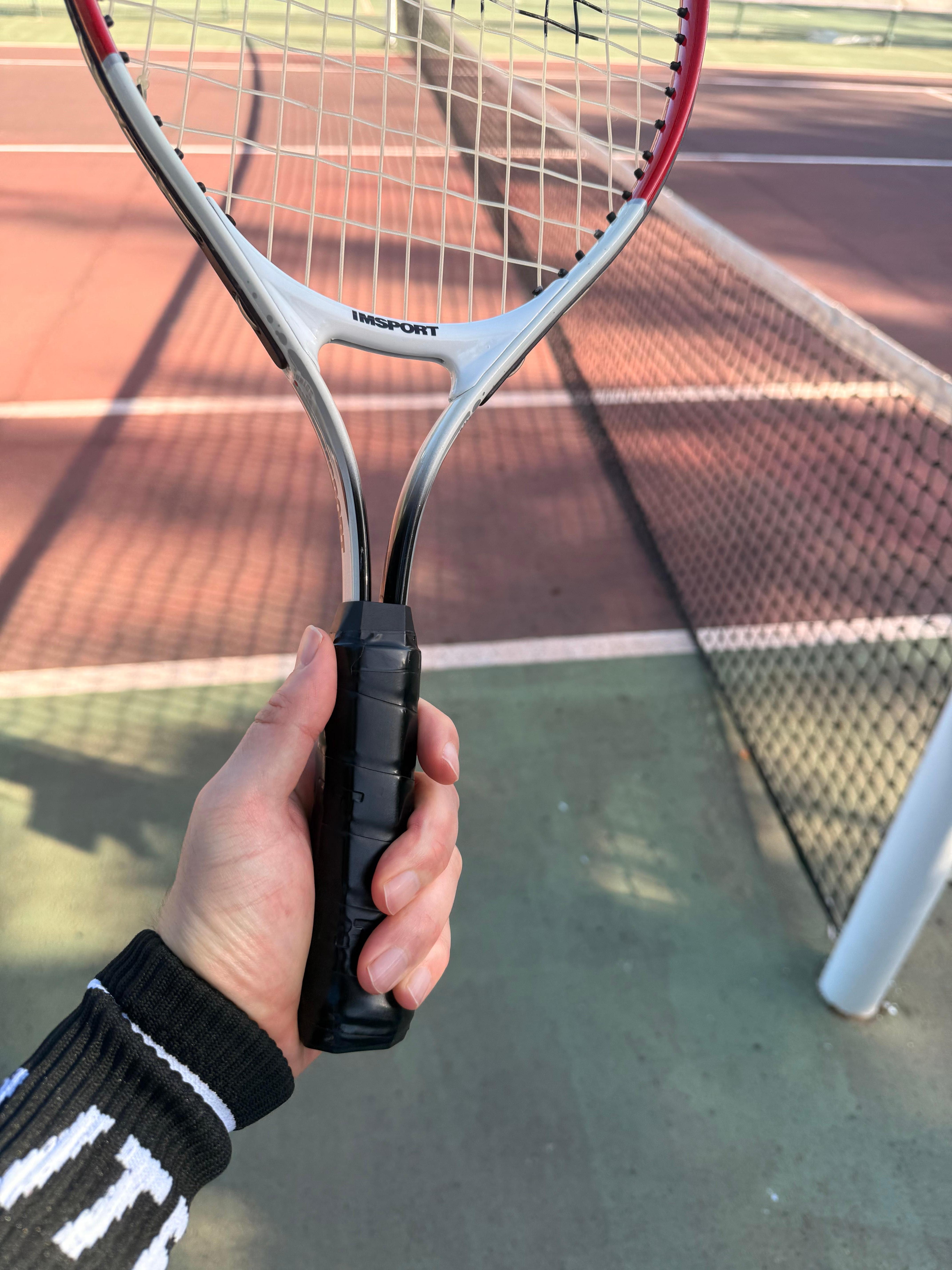 Tennis rackets are in poor condition (and only junior sized rackets available)