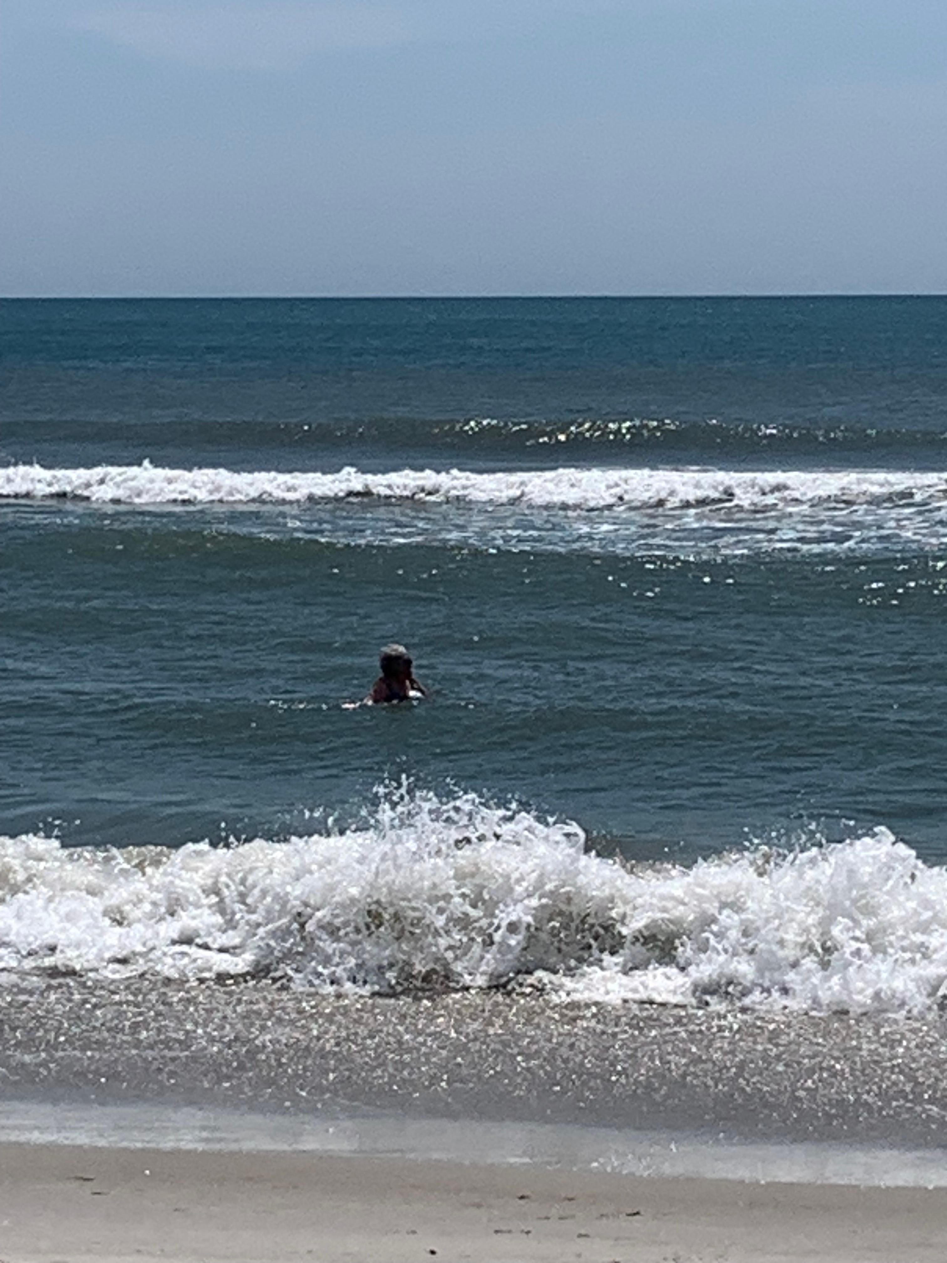 Lots of waves.  Water not that cold.  