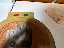Mice droppings on waffle maker.