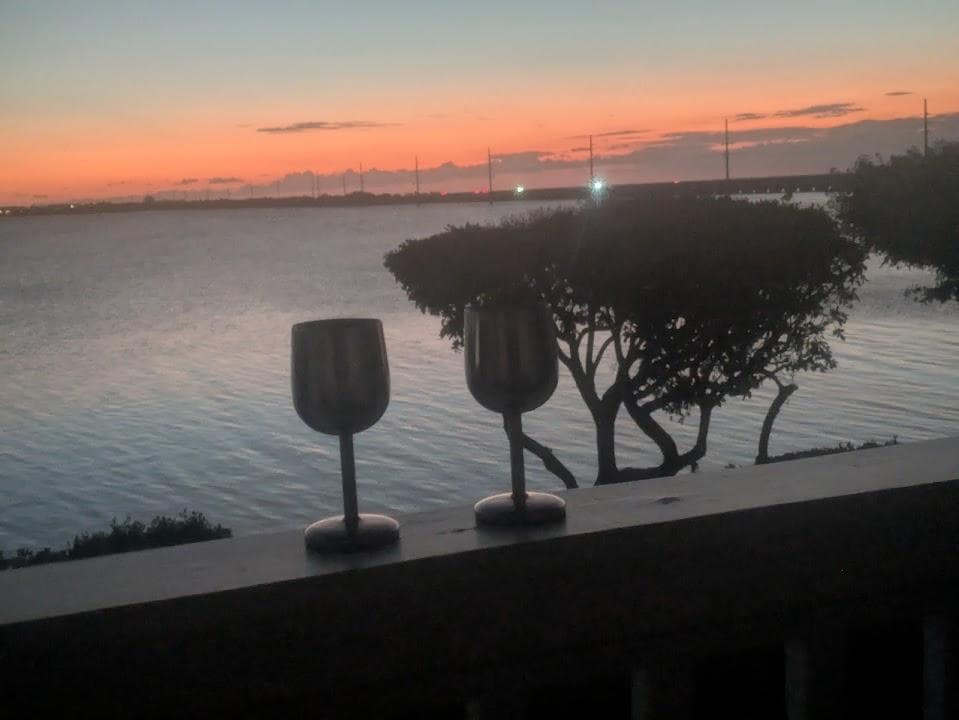 View from the top deck.