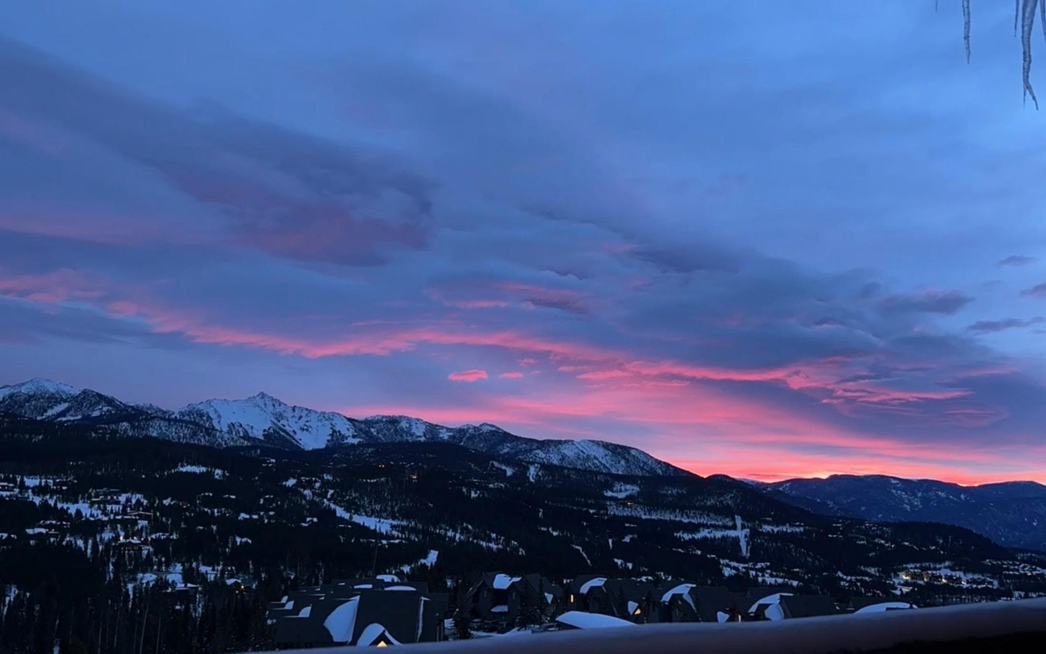 Sunrise from the back 