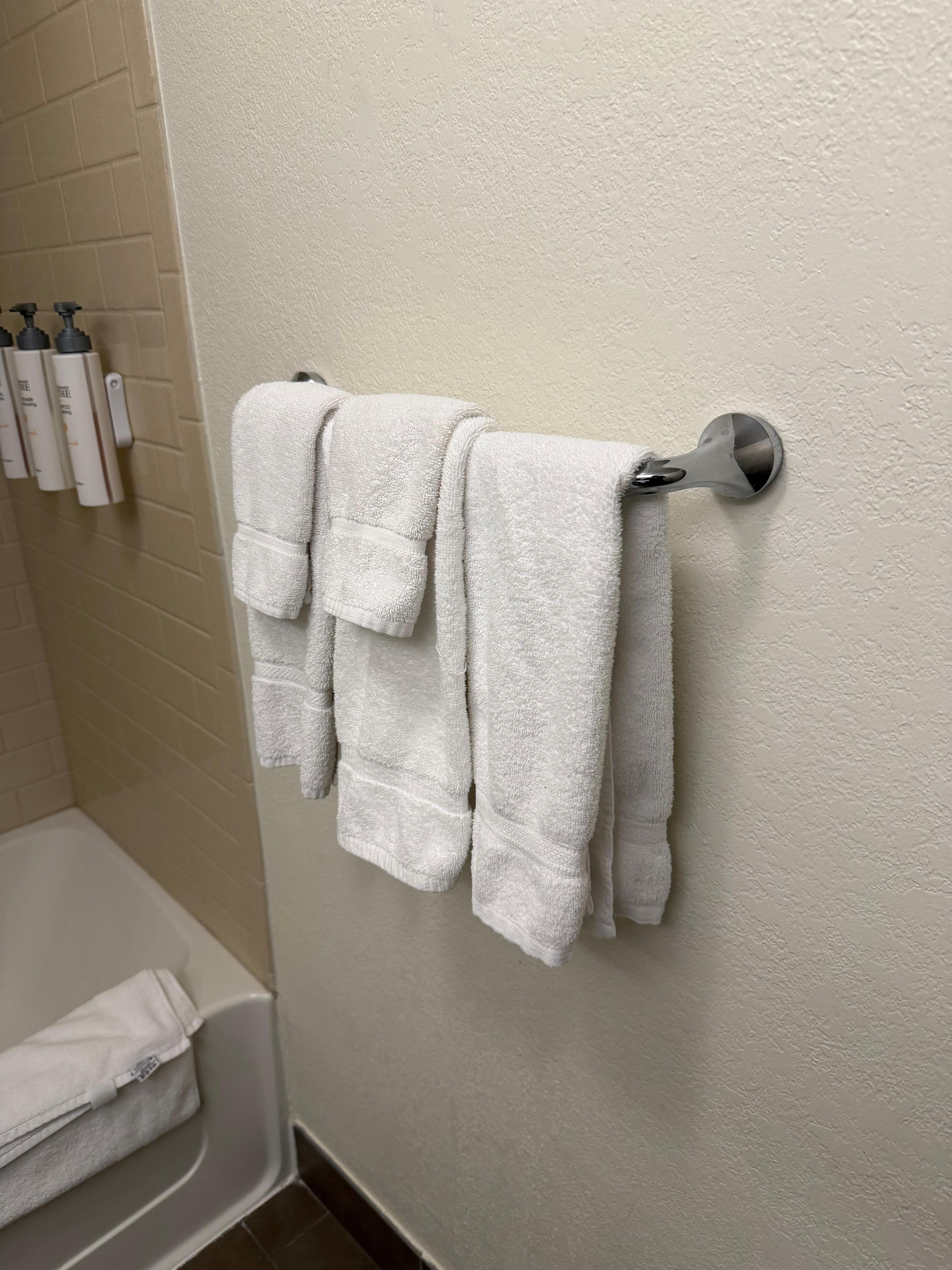 The bathroom is so clean 