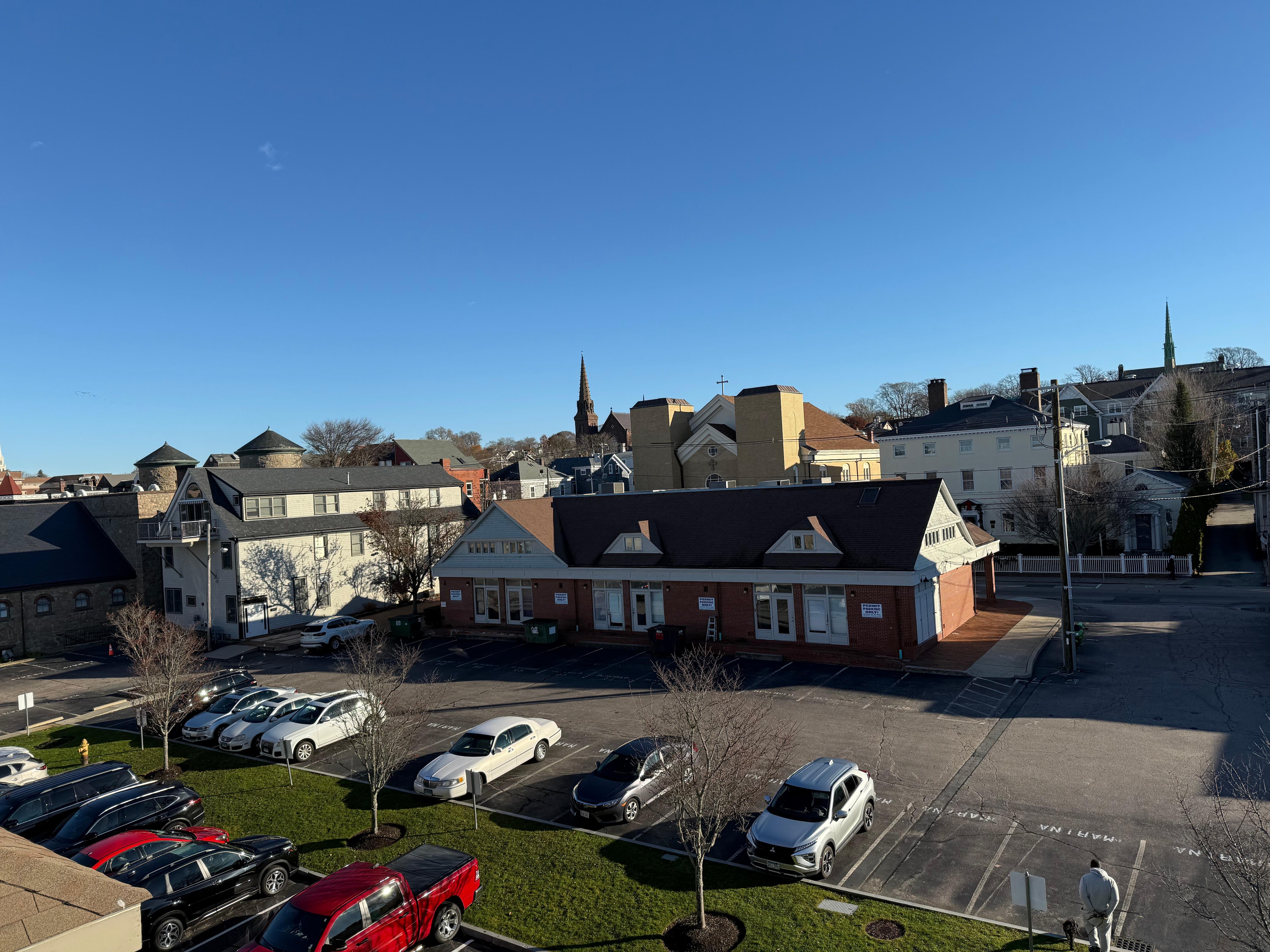 Street view from balcony