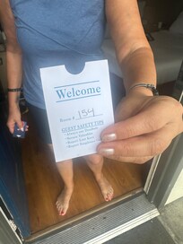 Photo of the lady that was in the room I was given at check in !!