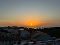 View from the pool area on top of the building