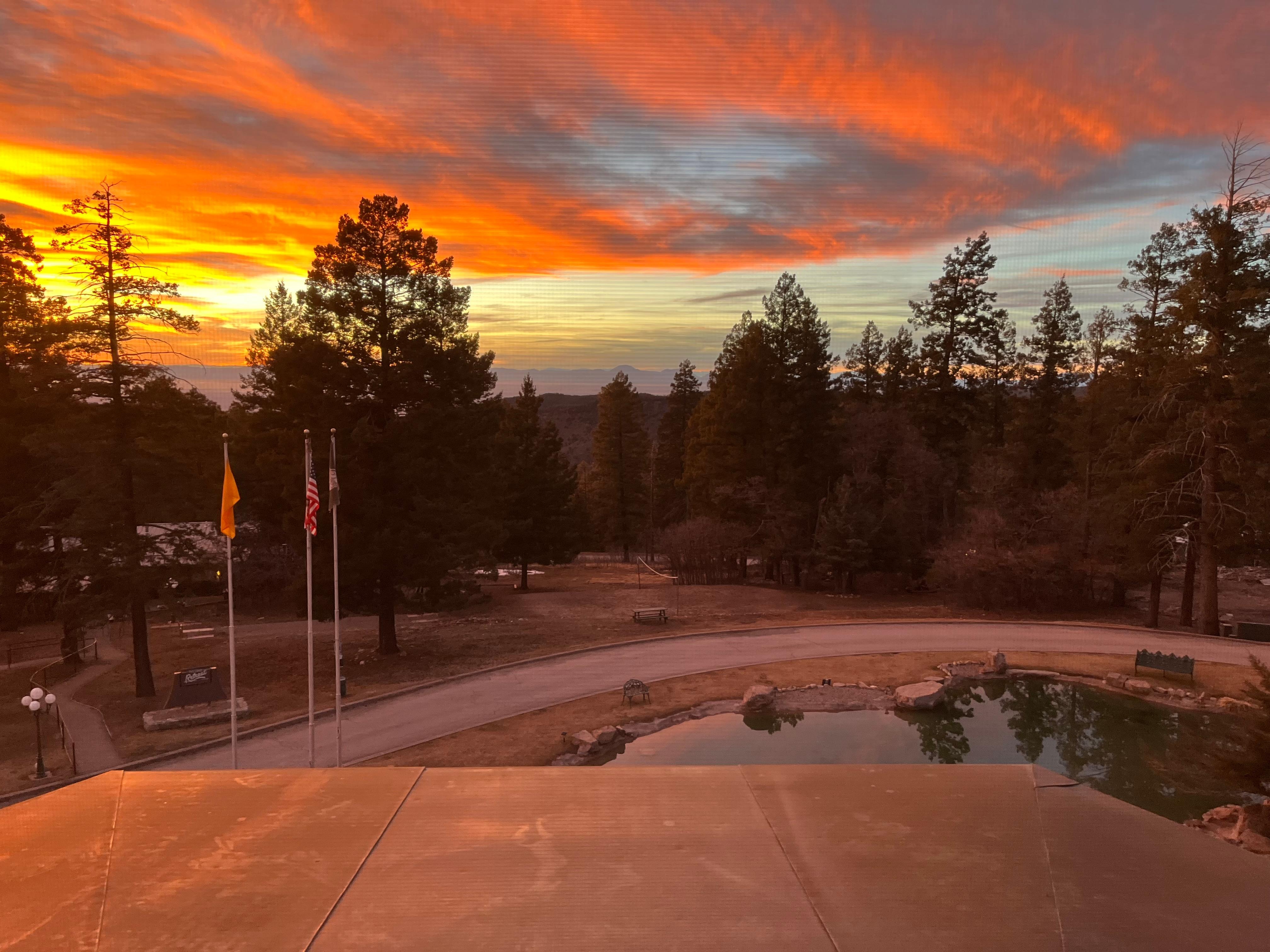 Sunset from our room