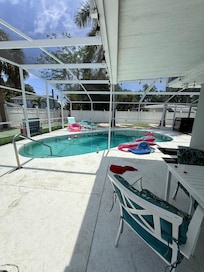 Lots of sun by the pool