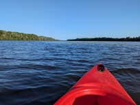 On Mississippi in rental canoe