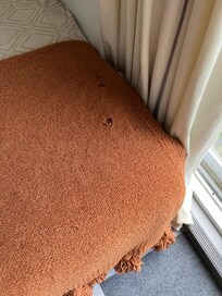 Hole in throw