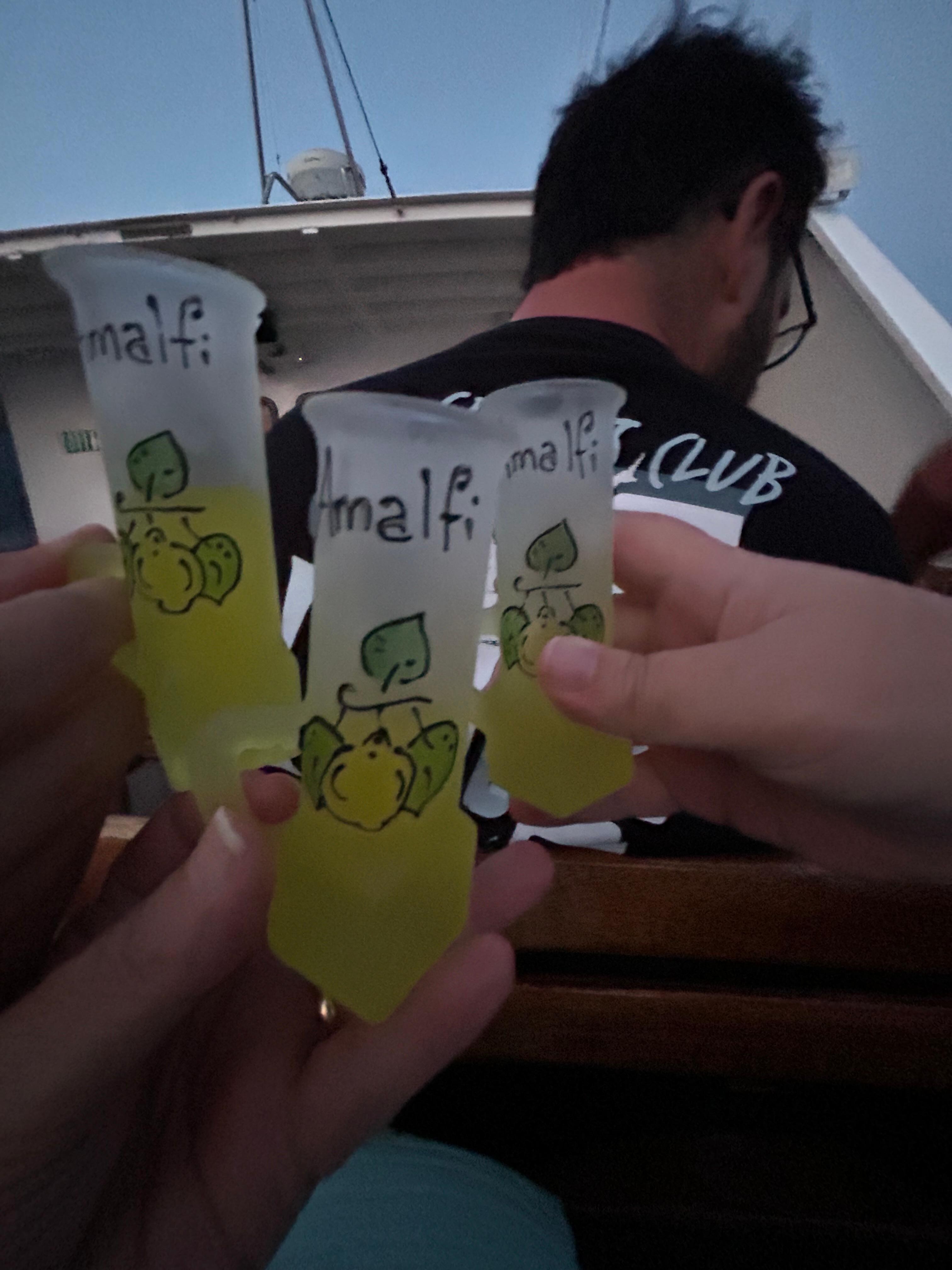 Toasting Amalfi.