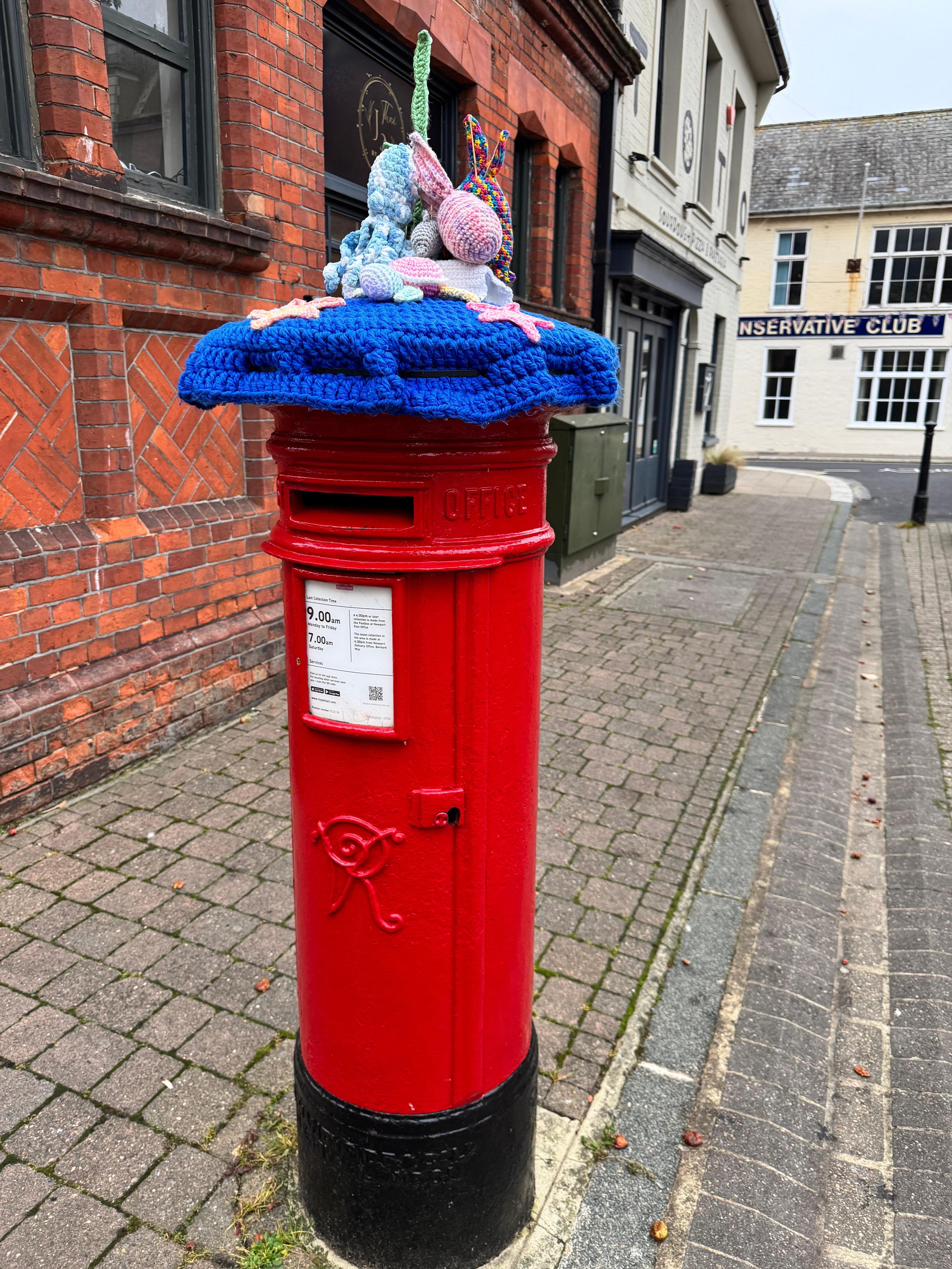 Postbox outside the guesthouse 